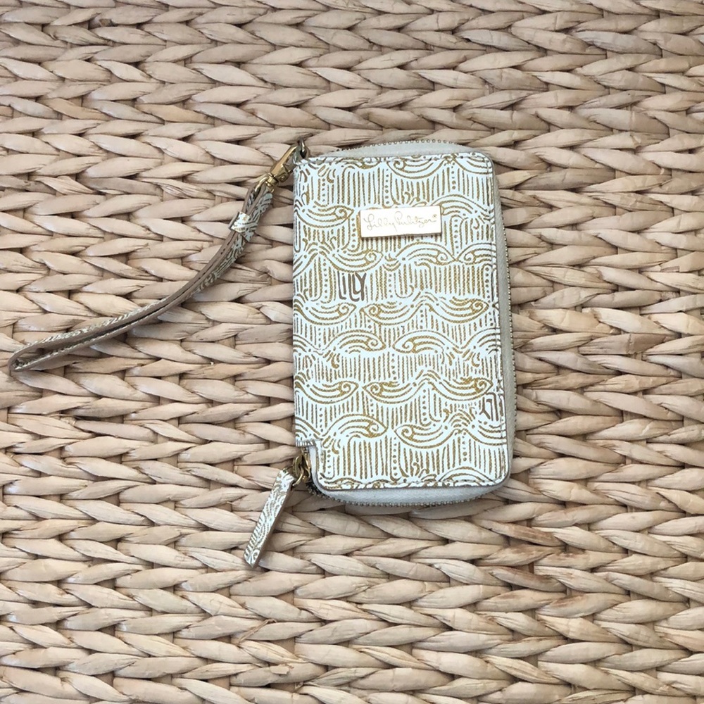 Lily Pulitzer Gold Wallet